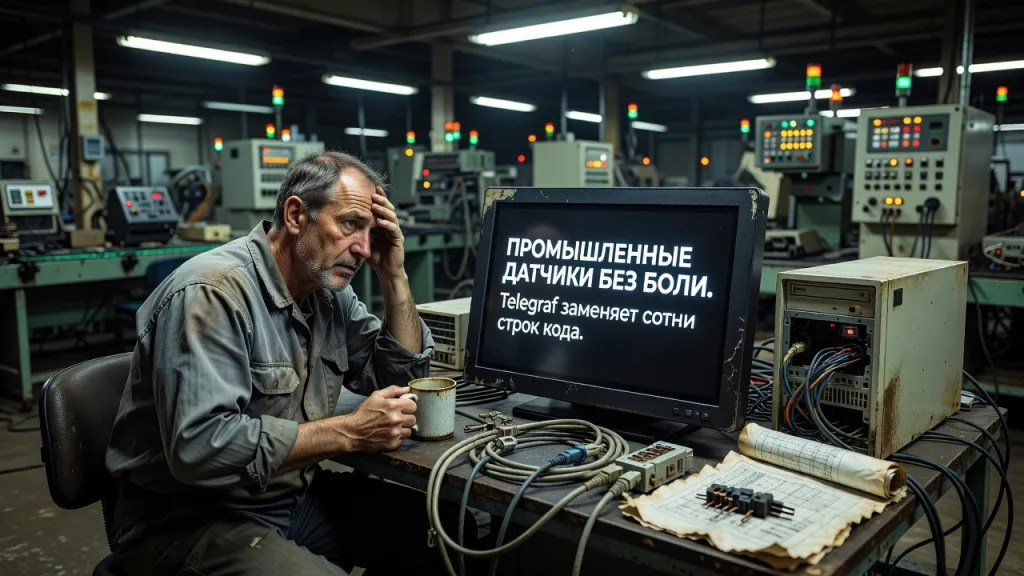 Промышленные датчики без боли. Telegraf заменяет сотни строк кода